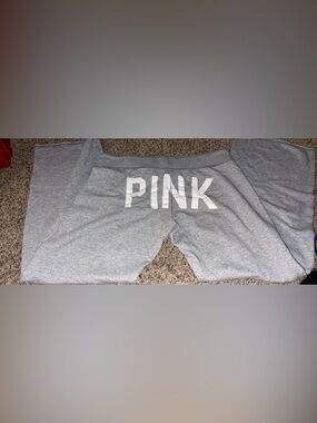 Y2K PINK Victoria's Secret Gray sweats